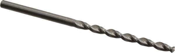 Guhring - 3.2mm 130° Solid Carbide Jobber Drill - Bright Finish, Right Hand Cut, Parabolic Flute, Straight Shank, 69.85mm OAL, Standard Point - Eagle Tool & Supply