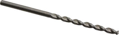 Guhring - 3.2mm 130° Solid Carbide Jobber Drill - Bright Finish, Right Hand Cut, Parabolic Flute, Straight Shank, 69.85mm OAL, Standard Point - Eagle Tool & Supply
