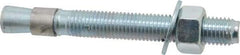 Red Head - 3/4 Inch Diameter, 3/4-10 Inch Thread, 6-1/4 Inch Overall Length, Grade 3, Wedge Expansion Concrete Anchor - Steel, Zinc Plated, 4-3/8 Inch Thread Length, Tie Wire Head, 3/4 Inch Drill - Eagle Tool & Supply