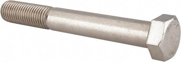 Value Collection - M20x2.50mm Metric Coarse, 150mm Length Under Head Hex Head Cap Screw - Partially Threaded, Grade 316 & Austenitic A4 Stainless Steel, Uncoated, 30mm Hex - Eagle Tool & Supply
