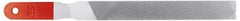 Simonds File - 8" Long, American-Pattern File - Single, Double Cut, Handle - Eagle Tool & Supply