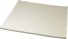 Made in USA - 12" Long, 12" Wide, 1/4" Thick, Buna-N Rubber Foam Sheet - 50 to 60 Durometer, White, -20 to 180°F, 1,000 to 1,200 psi Tensile Strength, Stock Length - Eagle Tool & Supply