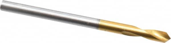 Guhring - 3mm Body Diam, 90°, 46mm OAL, High Speed Steel Spotting Drill - Eagle Tool & Supply