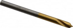 Guhring - 4mm Body Diam, 90°, 55mm OAL, High Speed Steel Spotting Drill - Eagle Tool & Supply