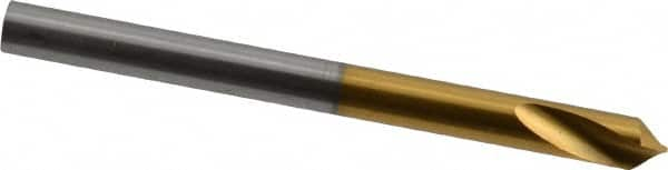 Guhring - 5mm Body Diam, 90°, 62mm OAL, High Speed Steel Spotting Drill - Eagle Tool & Supply