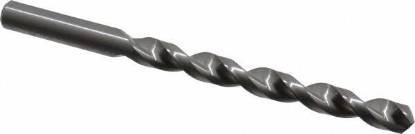 Guhring - 8mm 130° Solid Carbide Jobber Drill - Bright Finish, Right Hand Cut, Parabolic Flute, Straight Shank, 114.3mm OAL, Standard Point - Eagle Tool & Supply