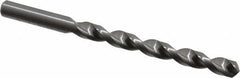 Guhring - 8mm 130° Solid Carbide Jobber Drill - Bright Finish, Right Hand Cut, Parabolic Flute, Straight Shank, 114.3mm OAL, Standard Point - Eagle Tool & Supply