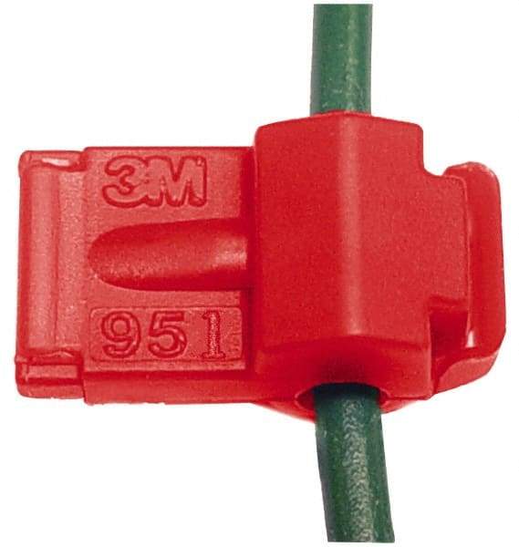 3M - 22 to 18 AWG, Nylon, Fully Insulated, Female Wire Disconnect - 1/4 Inch Wide Tab, Red, CSA Certified, CSA LR32411, UL File E70512, UL Listed - Eagle Tool & Supply