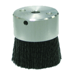 2" Diameter - Maximum Density Crimped Filament MINIATURE Disc Brush - 0.026/120 Grit - Eagle Tool & Supply