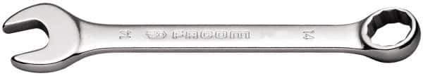 Facom - 16mm 12 Point Offset Combination Wrench - 15° Offset Angle, 6-1/4" OAL, Steel, Satin Finish - Eagle Tool & Supply