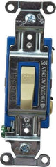 Hubbell Wiring Device-Kellems - 1 Pole, 120 to 277 VAC, 15 Amp, Industrial Grade, Toggle, Wall and Dimmer Light Switch - 1-5/16 Inch Wide x 4-1/16 Inch High - Eagle Tool & Supply