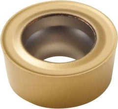 Seco - RCMT1606M0 F2 Grade TP40 Carbide Turning Insert - TiC/TiCN/TiN Finish, Round, 16mm Inscr Circle, 1/4" Thick - Eagle Tool & Supply