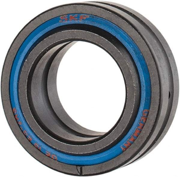 SKF - 15mm Bore Diam, 3,825 Lb Dynamic Capacity, Spherical Plain Bearing - 19,125 Lb Static Load Capacity - Eagle Tool & Supply