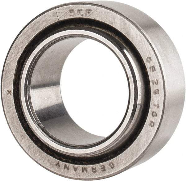 SKF - 25mm Bore Diam, 15,298 Lb Dynamic Capacity, Spherical Plain Bearing - 30,821 Lb Static Load Capacity - Eagle Tool & Supply