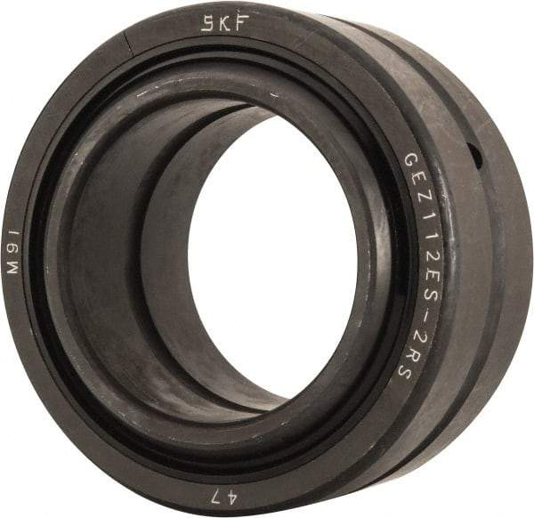 SKF - 1-3/4" Bore Diam, 38,250 Lb Dynamic Capacity, Spherical Plain Bearing - 2-13/16" OD, 1-17/32" Thick, 114,750 Lb Static Load Capacity - Eagle Tool & Supply