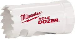 Milwaukee Tool - 1-1/4" Diam, 1-1/2" Cutting Depth, Hole Saw - Bi-Metal Saw, Toothed Edge - Eagle Tool & Supply