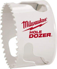 Milwaukee Tool - 1-3/4" Diam, 1-1/2" Cutting Depth, Hole Saw - Bi-Metal Saw, Toothed Edge - Eagle Tool & Supply