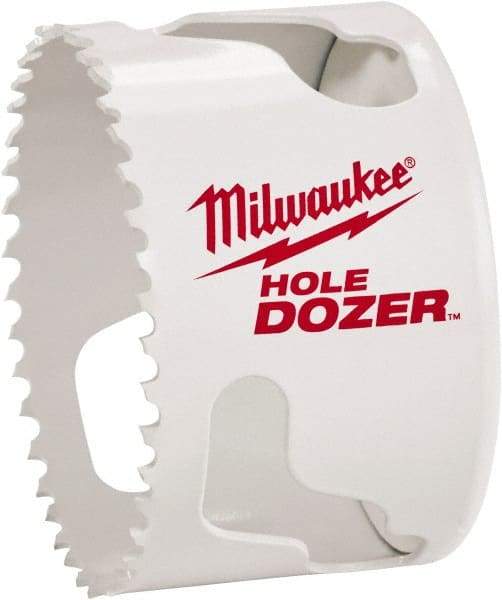 Milwaukee Tool - 2-1/8" Diam, 1-1/2" Cutting Depth, Hole Saw - Bi-Metal Saw, Toothed Edge - Eagle Tool & Supply