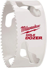 Milwaukee Tool - 3" Diam, 1-1/2" Cutting Depth, Hole Saw - Bi-Metal Saw, Toothed Edge - Eagle Tool & Supply