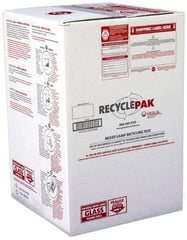 Recyclepak - 24-3/4 Inch Long x 16 Inch Wide x 16 Inch Deep, Lamp Recycling Box - 22 Piece, T12 or 32 Piece, T8 Capacity, Capacity U Tubes, Lamps, 2 Ft. Box - Eagle Tool & Supply