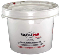 Recyclepak - 13 Inch Deep, Battery Container - 15 Inch Diameter, 50 Lb. Capacity, 3.5 Gallon Pail - Eagle Tool & Supply