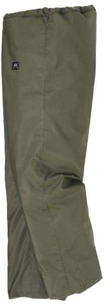 Helly Hansen - Size XL, Army Green, Rain Pants - No Pockets - Eagle Tool & Supply