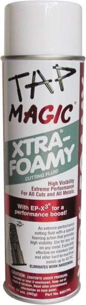 Tap Magic - Tap Magic Xtra-Foamy, 17 oz Aerosol Cutting Fluid - Semisynthetic - Eagle Tool & Supply