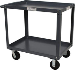 Value Collection - 2,000 Lb Capacity, 24" Wide x 36" Long x 36-1/4" High Service Cart - 2 Shelf, Steel - Eagle Tool & Supply