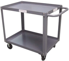 Value Collection - 1,200 Lb Capacity, 24" Wide x 48" Long x 37" High Service Cart - 2 Shelf, Steel - Eagle Tool & Supply