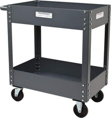 Value Collection - 1,200 Lb Capacity, 18" Wide x 30" Long x 34-5/8" High Service Cart - 2 Shelf, Steel - Eagle Tool & Supply
