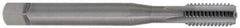 OSG - M4x0.70 Metric Coarse 6H 4 Flute Bright Finish Solid Carbide Straight Flute Machine Tap - Plug, Right Hand Thread, 2-1/8" OAL, 3/4" Thread Length, D4 Limit, Oversize - Eagle Tool & Supply