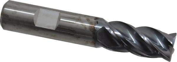 Kennametal - 5/8", 4 Flute, Solid Carbide, Corner Chamfer End Mill - 3-1/2" OAL, 1-1/4" LOC - Eagle Tool & Supply