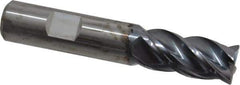 Kennametal - 5/8", 4 Flute, Solid Carbide, Corner Chamfer End Mill - 3-1/2" OAL, 1-1/4" LOC - Eagle Tool & Supply