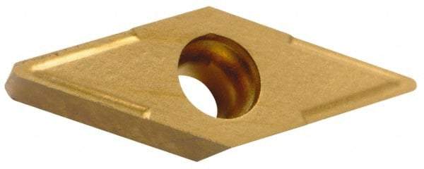 Everede Tool - VPGT215, CS6 Grade Carbide Profiling Insert - Uncoated, 35° Incl Angle, Diamond, 1/8" Thick, 0.015" Corner Radius, 1/4" Inscribed Circle - Eagle Tool & Supply