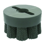 6" Diameter - Maximum Density Shell-Mill Holder Crimped Rectangular Filament Disc Brush - 80 Grit - Eagle Tool & Supply