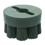 6" Diameter - Maximum Density Shell-Mill Holder Crimped Filament Disc Brush - 0.055/80 Grit - Eagle Tool & Supply