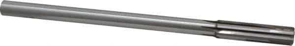 Made in USA - 0.515" Carbide-Tipped 6 Flute Chucking Reamer - Straight Flute, 7/16" Straight Shank, 2" Flute Length, 8" OAL - Eagle Tool & Supply