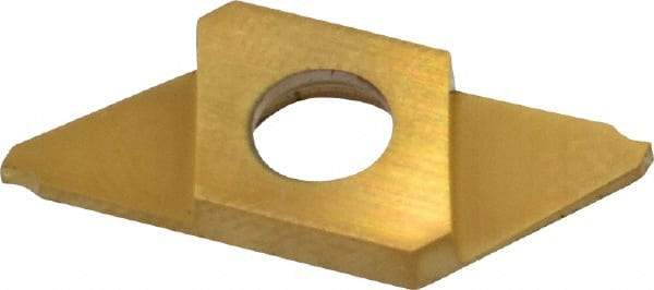 NTK - CTP FRN ZM3 Grade, 0.0394" Cutting Width, Carbide Cutoff Insert - 0° Neutral Lead Angle, 0.002" Cnr Rad, TiN Coated - Eagle Tool & Supply