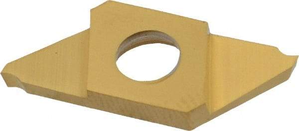 NTK - CTP FR ZM3 Grade, 0.0591" Cutting Width, Carbide Cutoff Insert - 16° Right Hand Lead Angle, 0.002" Cnr Rad, TiN Coated - Eagle Tool & Supply