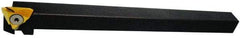 NTK - TBT, Right Hand Cut, 3/8" Shank Height x 3/8" Shank Width, Indexable Turning Toolholder - 3/8" OAL, TB32.. R Insert Compatibility, Series Screw Type - Eagle Tool & Supply