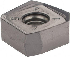 Iscar - S845 SXMU1606 MM Grade IC928 Carbide Milling Insert - TiAlN Finish, 0.3004" Thick, 0.6378" Inscribed Circle, 0.8mm Corner Radius - Eagle Tool & Supply