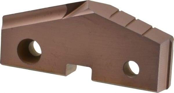 Allied Machine and Engineering - 2-13/16" Diam x 7/16" Thick, Seat Code 5, 144° Included Angle Spade Drill Insert - AM200 Coated, Cobalt, Grade Super Cobalt, Series GEN2 T-A - Eagle Tool & Supply