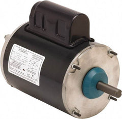 US Motors - 1/3 hp, TEAO Enclosure, Auto Thermal Protection, 1,700 RPM, 115/230 Volt, 60 Hz, Industrial Electric AC/DC Motor - Size 48 Frame, Resilient Mount, 1 Speed, Ball Bearings, 3.8/1.9 Full Load Amps, B Class Insulation, CW Drive End Rev - Eagle Tool & Supply