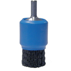 1″ Dia FME-Compliant Black Nylox End Brush, .055/80CG Crimped Fill - Eagle Tool & Supply