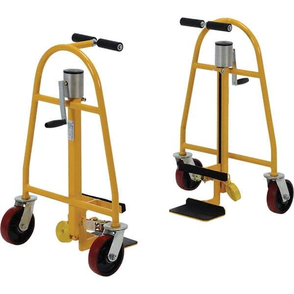 Vestil - 1,300 Lb Capacity 15" OAH Crate Mover - Steel, Polyurethane Wheels - Eagle Tool & Supply
