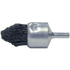 1″ Dia FME-Compliant Black Nylox Controlled Flare End Brush, .035/80CG Fill - Eagle Tool & Supply