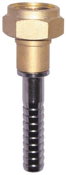 SuperKlean - 3/4 FGHT x 1/2" Hose Barb, FGHT x Hose Barb Swivel - Brass & Stainless Steel - Eagle Tool & Supply