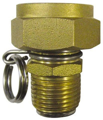 SuperKlean - 1/2 & 3/4 MNPT x FGHT Swivel Hose Adapter - Brass & Stainless Steel - Eagle Tool & Supply