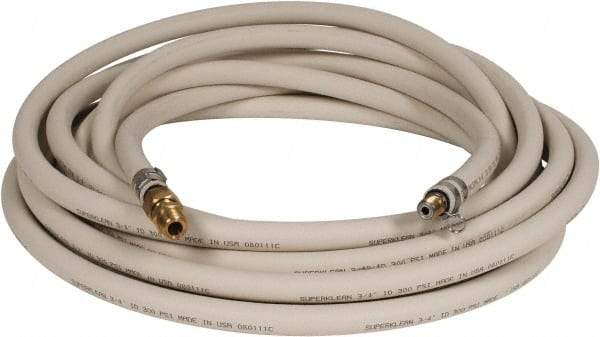 SuperKlean - 3/4" ID x 1.14" OD, 250 Working psi, White EPDM Washdown Hose - 50' Long, 32 to 200°F - Eagle Tool & Supply