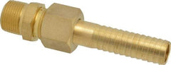 SuperKlean - NPT x 3/4" Hose Barb, 3 Piece Mixer Adapter - Brass - Eagle Tool & Supply